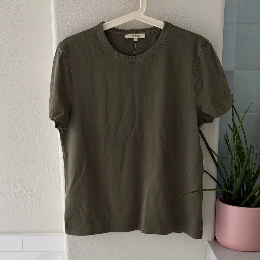 Madewell perfect crewneck tee in all day jersey - Picture 1 of 4